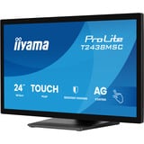 iiyama ProLite T2438MSC-B2, Monitor LED Nero (opaco)