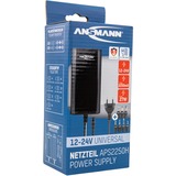Ansmann APS 2250H adattatore e invertitore Interno 27 W Nero, Alimentazione elettrica Nero, Universale, Interno, 100 - 240 V, 50/60 Hz, 27 W, 12 - 24 V