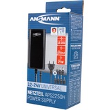 Ansmann APS 2250H adattatore e invertitore Interno 27 W Nero, Alimentazione elettrica Nero, Universale, Interno, 100 - 240 V, 50/60 Hz, 27 W, 12 - 24 V