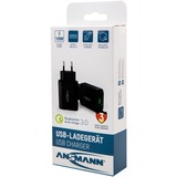 Ansmann Home Charger 130Q Nero Interno, Caricabatterie bianco, Interno, AC, 12 V, Nero
