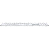 Apple Magic tastiera Bluetooth QWERTY Inglese UK Bianco argento/Bianco, Full-size (100%), Con cavo e senza cavo, Bluetooth, QWERTY, Bianco
