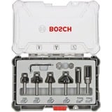 Bosch 2 607 017 469 fresa Carburo, Legno, 3,5 cm, 2,5 cm, Nero, Acciaio inox