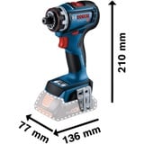 Bosch GSR 18V-90 FC PROFESSIONAL 2100 Giri/min SDS-plus 920 g Nero, Blu, Argento, Trapano avvitatore blu/Nero, Trapano con impugnatura a pistola, SDS-plus, Senza spazzola, Nero, Blu, Argento, 1,3 cm, 2100 Giri/min