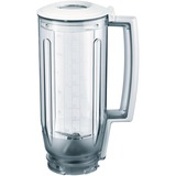 Bosch MUZ6MX3 accessorio per miscelare e lavorare prodotti alimentari, Accessorio frullatore trasparente/Bianco, Trasparente, Bianco, Plastica, MUM6N15 MUM6N16 MUM6N22, 1,5 kg