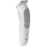 Braun Series 5 BG5500 Grigio, Bianco, Tagliacappelli grigio, Bagnato e secco, Batteria, Grigio, Bianco