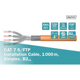 Digitus Cavo di posa professionale Cat.7 S/FTP simplex, B2ca arancione 
