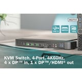 Digitus Switch KVM DisplayPort 4 porte 