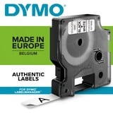 Dymo D1 Etichette Flessibile in Nylon | Rotolo da 12 mm x 3.5 m | stampa nera su bianco | etichette autoadesive per etichettatrice LabelManager, Nastro di scrittura Nero su bianco, Nylon, Belgio, -40 - 60 °C, DYMO, LabelManager