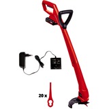 EINHELL GC-CT 18/24 Li P 24 cm Batteria Nero, Rosso, Tagliabordi rosso/Nero, Tagliabordi, 24 cm, Impugnatura a D con avvolgimento filo, Plastica, 8500 Giri/min, Nero, Rosso
