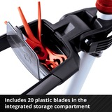 EINHELL GE-CT 18 Li Kit Batteria, Tagliabordi rosso/Nero, 8500 Giri/min, 90°, Batteria, Ioni di Litio, 18 V, 2 Ah