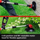 EINHELL GE-CT 18 Li Kit Batteria, Tagliabordi rosso/Nero, 8500 Giri/min, 90°, Batteria, Ioni di Litio, 18 V, 2 Ah