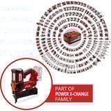 EINHELL Graffatrice a batteria professionale FIXETTO 18/38 S, 18Volt rosso/Nero