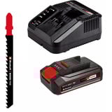 EINHELL Sega a gattuccio a batteria Power X-Change TC-JS 18/70 Li, 18 Volt, Puzzle rosso/Nero