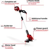 Einhell GE-CT 18 Li Kit Batteria rosso/Nero, 8500 Giri/min, 90°, Batteria, Ioni di Litio, 18 V, 2 Ah