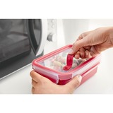 Emsa Clip & Micro Contenitore Microonde con Inserti, Rosso, 1.2L con inserti rosso, Rosso, 1.2L con inserti, Scatola, Rettangolare, 1,2 L, Rosso, Trasparente, Plastica, Germania