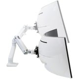 Ergotron 98-540-216 Accessorio per il montaggio del monitor, Base per monitor bianco/Nero, Adattatore VESA, Bianco, 19,1 kg, 75 x 75,100 x 100 mm, 124,5 cm (49"), -5 - 15°