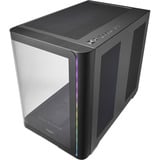 FSP M580-BA Midi Tower Nero, Chassis Tower Nero, Midi Tower, PC, Nero, ATX, micro ATX, Mini-ITX, Vetro, SPCC, Gaming