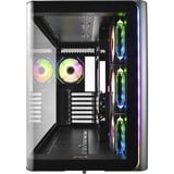FSP M580-BA Midi Tower Nero, Chassis Tower Nero, Midi Tower, PC, Nero, ATX, micro ATX, Mini-ITX, Vetro, SPCC, Gaming