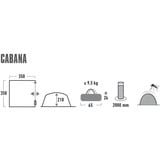 High Peak Padiglione Cabana grigio/Limone verde