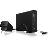 ICY BOX IB-382H-C31, Disk enclosure Nero