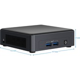 Intel® NUC 11 Pro UCFF Nero i5-1145G7 Nero, UCFF, Mini PC barebone, DDR4-SDRAM, M.2, Wi-Fi 6 (802.11ax), 28 W