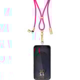 Intenso Cell Phone Charging Lanyard 7991004, Cavo neon-rosa