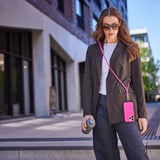 Intenso Cell Phone Charging Lanyard 7991004, Cavo neon-rosa