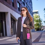 Intenso Cell Phone Charging Lanyard 7991004, Cavo neon-rosa