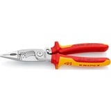 KNIPEX 13 96 200 pinza Pinze a becco lungo Pinze a becco lungo, Acciaio, Plastica, Rosso/Arancione, 20 cm, 280 g