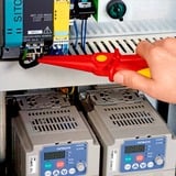 KNIPEX Pinza piatta rotonda in plastica, Pinza da presa rosso/Giallo