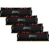 Kingston FURY FURY Renegade RGB memoria 32 GB 4 x 8 GB DDR4 3600 MHz Nero, 32 GB, 4 x 8 GB, DDR4, 3600 MHz, 288-pin DIMM