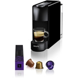 Krups Nespresso Essenza Mini, Macchina a capsula Nero, Macchina per caffè a capsule, 0,6 L, Capsule caffè, 1310 W, Nero