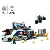 LEGO City Camion laboratorio mobile della polizia, Giochi di costruzione Set da costruzione, 7 anno/i, Plastica, 674 pz, 1,07 kg