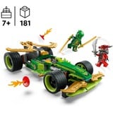LEGO NINJAGO 71828 Racer Pull-Back di Lloyd - Modello di Auto da Corsa Giocattolo con 2 Minifigure e Armi, Giochi Bambini 7+, Giochi di costruzione Giochi Bambini 7+, Set da costruzione, 7 anno/i, Plastica, 181 pz, 381 g