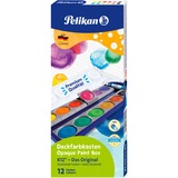 Pelikan 720250 vernice Pittura ad acquarelli 1 pz, Scatole di vernice Nero, Blu, Marrone, Verde, Arancione, Rosa, Porpora, Rosso, Viola, Bianco, Giallo, Pittura ad acquarelli, Duro, 1 pz