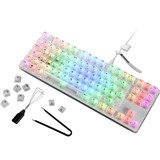 Sharkoon Crystal Shark, Tastiera da gioco bianco