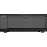 SilverStone GD10 HTPC Nero Nero, HTPC, PC, Nero, ATX, CEB, uATX, Alluminio, Plastica, Acciaio, Lato