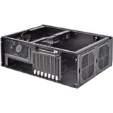 SilverStone GD10 HTPC Nero Nero, HTPC, PC, Nero, ATX, CEB, uATX, Alluminio, Plastica, Acciaio, Lato