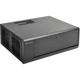 SilverStone GD10 HTPC Nero, Case HTPC Nero, HTPC, PC, Nero, ATX, CEB, uATX, Alluminio, Plastica, Acciaio, Lato