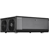 SilverStone GD10 HTPC Nero, Case HTPC Nero, HTPC, PC, Nero, ATX, CEB, uATX, Alluminio, Plastica, Acciaio, Lato