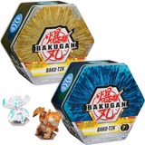 Spin Master Baku-Tin Bakugan, scatola di latta Premium Collector con 2 Bakugan misteriosi (i modelli possono variare), per bambini dai 6 anni in su Bakugan Baku-Tin , scatola di latta Premium Collector con 2 misteriosi (i modelli possono variare), per bambini dai 6 anni in su, Trottola da lancio, 6 anno/i