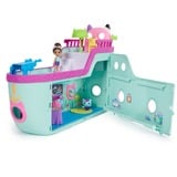 Spin Master Gabby's Dollhouse, Crociera dei gatti di Gabby, nave da crociera giocattolo con 2 personaggi, giocattoli a sorpresa e accessori per la casa delle bambole, giocattoli per bambine e bambini dai 3 anni in su,  veicolo da gioco 