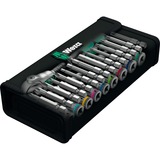 Wera 8100 SA 9 Set di cricchetto Zyklop Speed, in pollici, 1/4", Set di strumenti Nero/Verde