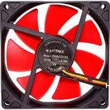 Xilence XPF92.R Case per computer Ventilatore 9,2 cm Nero, Rosso Nero/Rosso, Ventilatore, 9,2 cm, 1500 Giri/min, 21 dB, 27,45 pdc/min, Nero, Rosso