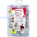 fischer Profi-Box DuoPower + gancio, Tassello grigio chiaro/Rosso
