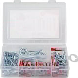 fischer Profi-Box DuoPower + gancio, Tassello grigio chiaro/Rosso