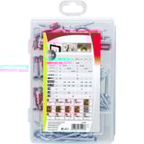 fischer Profi-Box DuoPower + gancio, Tassello grigio chiaro/Rosso