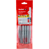 fischer Tassello a gambo lungo DuoXpand 8x100 T grigio chiaro/Rosso