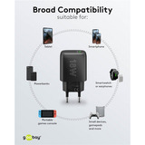 goobay Caricatore rapido USB-A QC (18 W), Caricabatterie Nero