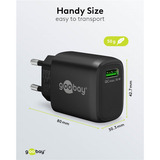 goobay Caricatore rapido USB-A QC (18 W), Caricabatterie Nero